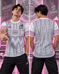 Camiseta México Azteca Away 2026 - Vista frontal y trasera con modelo