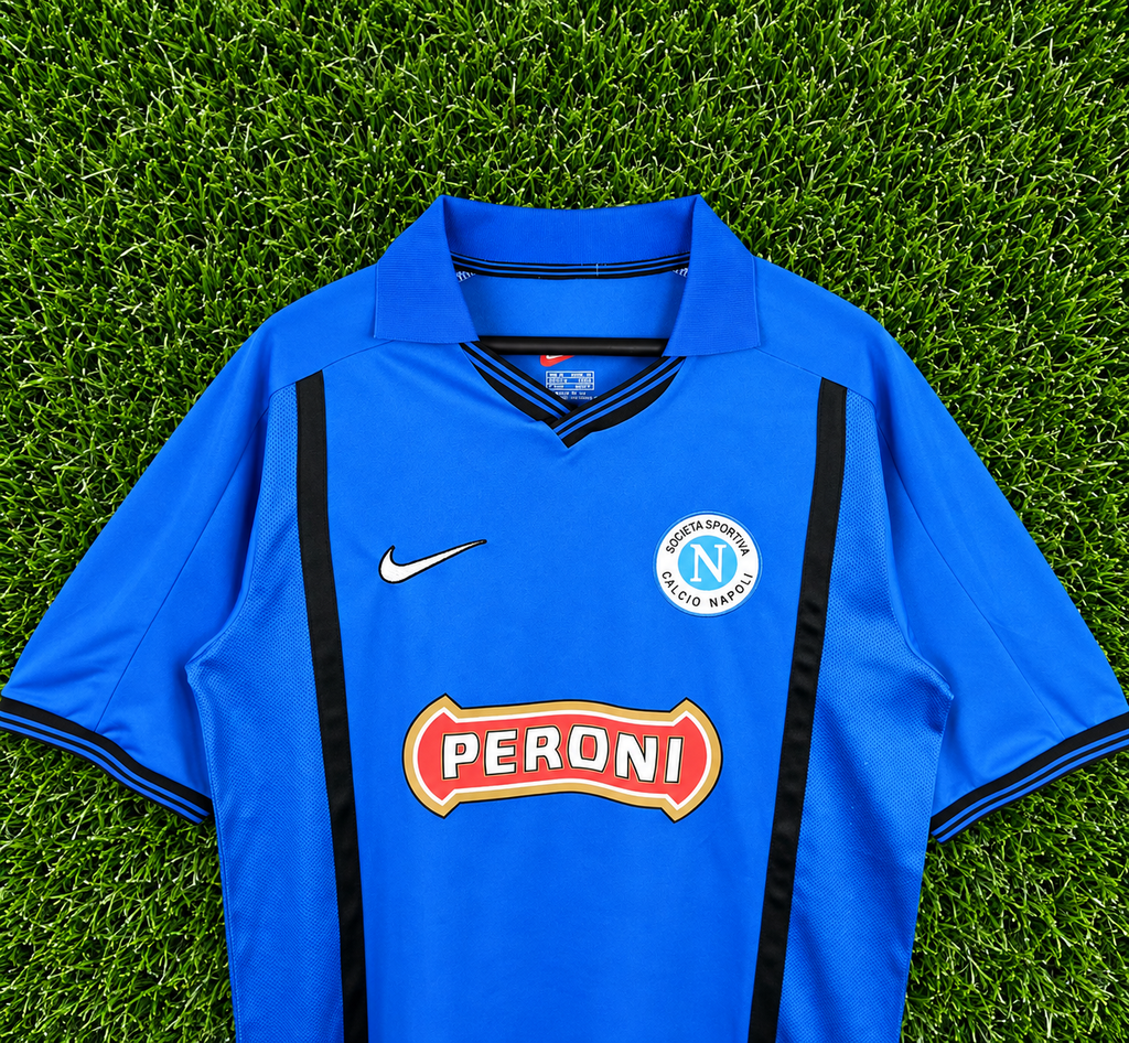 Camiseta Retro SSC Napoli 1999-2000 Nike Peroni - Detalle escudo