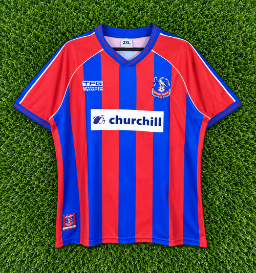 Camiseta Retro Crystal Palace FC 2001-03 TFG Churchill - Frontal